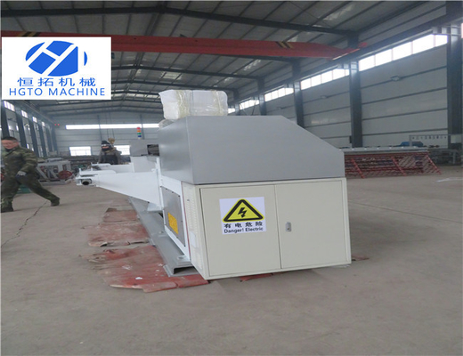 हेक्सागोनल 4-5.7t स्वचालित क्रिम्प्ड वायर मेष मशीन 4 इंच चराई भूमि