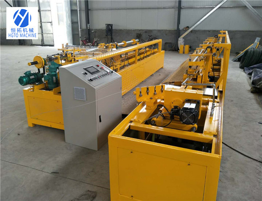 3phase 50Hz स्वचालित चेन लिंक बाड़ मशीन डबल वायर 380v 5.5kw फायरप्रूफ